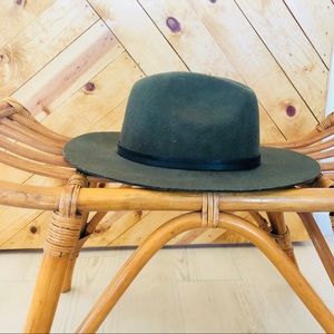 Green felt hat